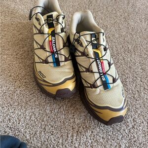 Salomon XT-6 Sneakers - Yellow and Brown